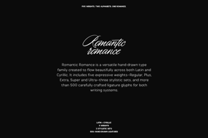 Related font Romantic Romance