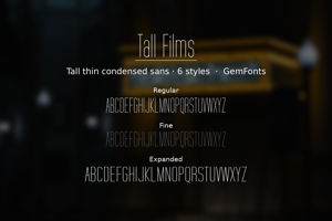 Related font Tall Films