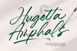 Related font Hugetta Amphals VERSION
