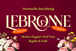Related font Lebronne