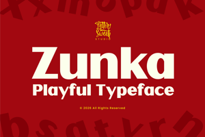 Related font Zunka