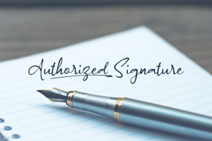 Related font a Authorized Signature