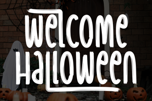 Related font Welcome Halloween