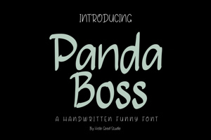 Related font Panda Boss