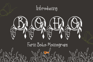 Fern Boho Monogram