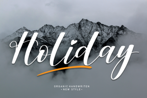 Related font Holiday