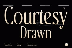 Related font CS Courtesy Drawn