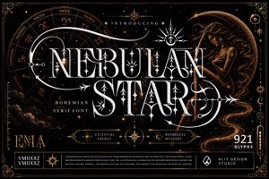 Related font Nebulan Star