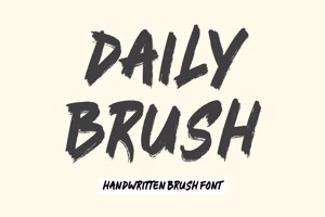 Related font Daily Brush