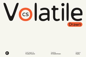 Related font CS Volatile Drawn