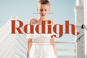 Related font Radigh