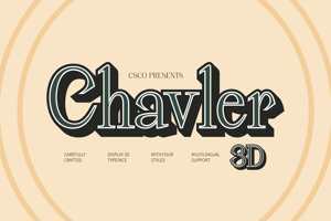 Related font Chavler 3D