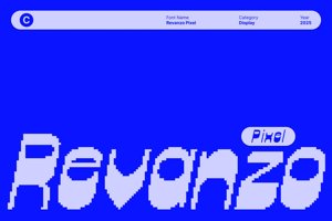 Related font Revanzo Pixel