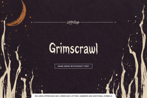 Related font Grimscrawl