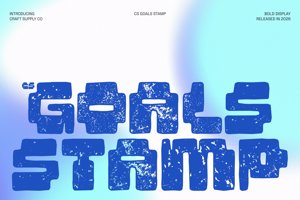 Related font CS Goals Stamp