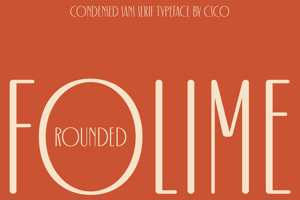 Related font Folime Rounded