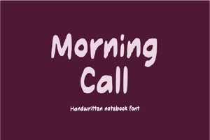Related font Morning Call