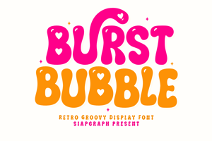 Related font Burst Bubble