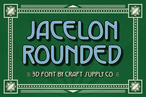 Related font Jacelon Rounded 3D
