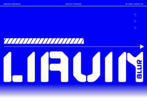 Related font Liavin Blur