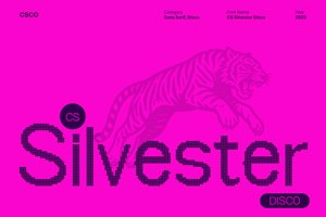 Related font CS Silvester Disco Regular