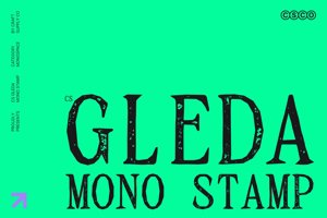 Related font CS Gleda Mono Stamp