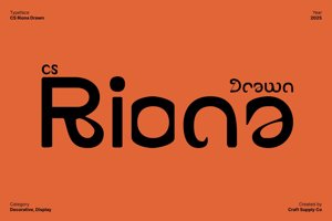 Related font CS Riona Drawn
