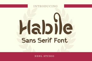 Related font Habile
