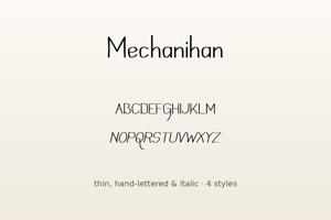 Related font Mechanihan