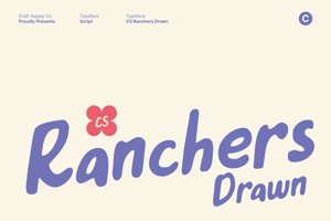 Related font CS Ranchers Drawn