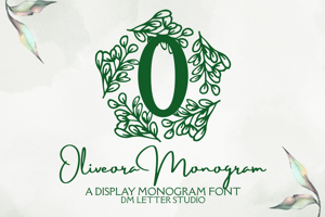 Related font Oliveora Monogram