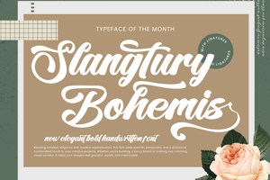 Related font Slangtury Bohemis