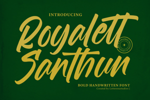 Related font Royalett Santhun VERSION