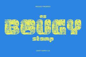 Related font CS Bougy Stamp