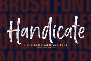 Related font Handicate Brush