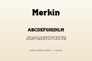 Related font Merkin