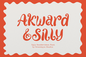 Related font Akward Silly