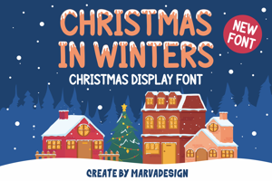 Related font CHRISTMAS IN WINTERS
