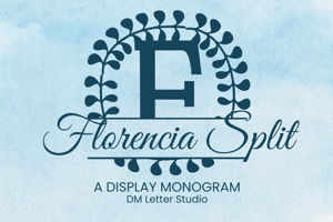 Related font Florencia Split Monogram