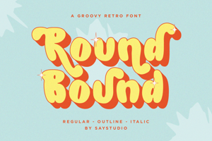 Related font Round Bound