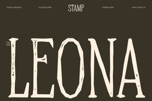 Related font CS Leona Stamp