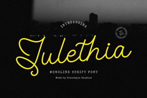 Related font Julethia