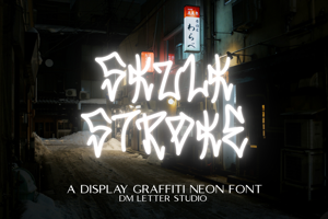 Related font Skulk Stroke