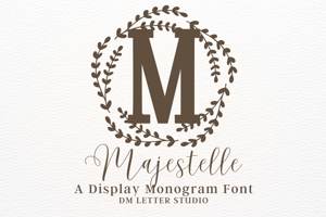 Related font Majestelle Monogram
