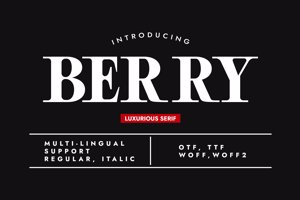Related font BERRY