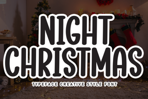 Related font Night Christmas