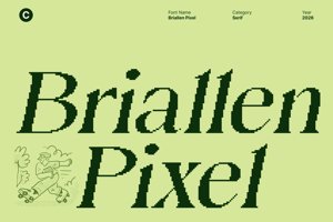 Related font Briallen Pixel