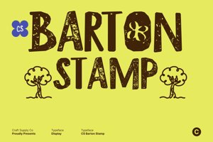 Related font CS Barton Stamp
