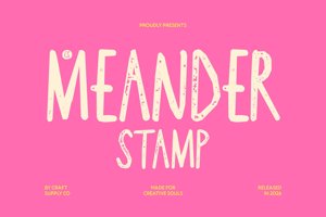 Related font CS Meander Stamp