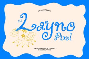 Related font CS Layne Pixel